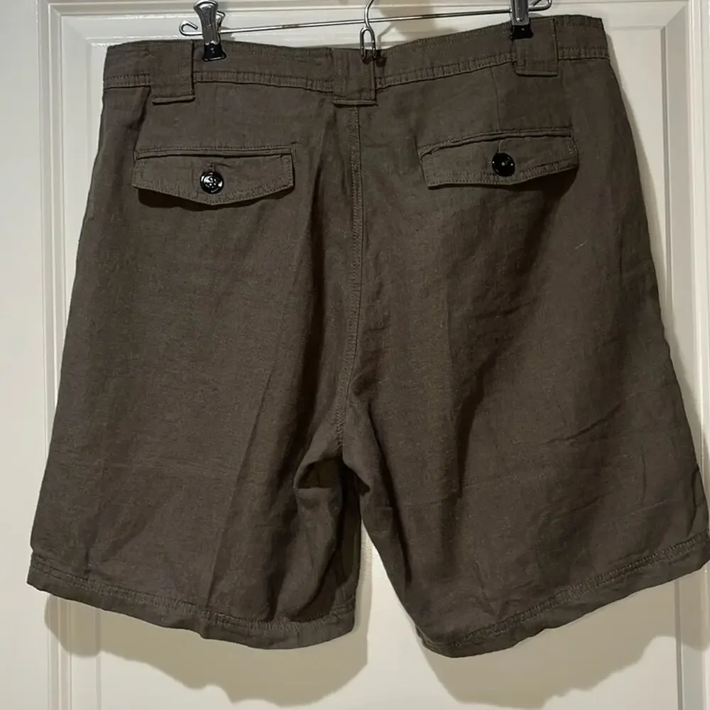 Tasso Elba Linen Cotton Blend Shorts Size 34